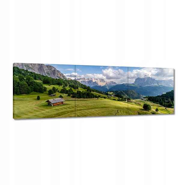 Obrazy 120x40 Ovečky na horské louce