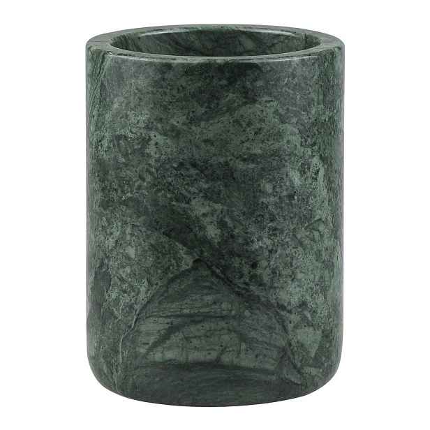 Tmavě zelený mramorový kelímek na zubní kartáčky Marble – Mette Ditmer Denmark