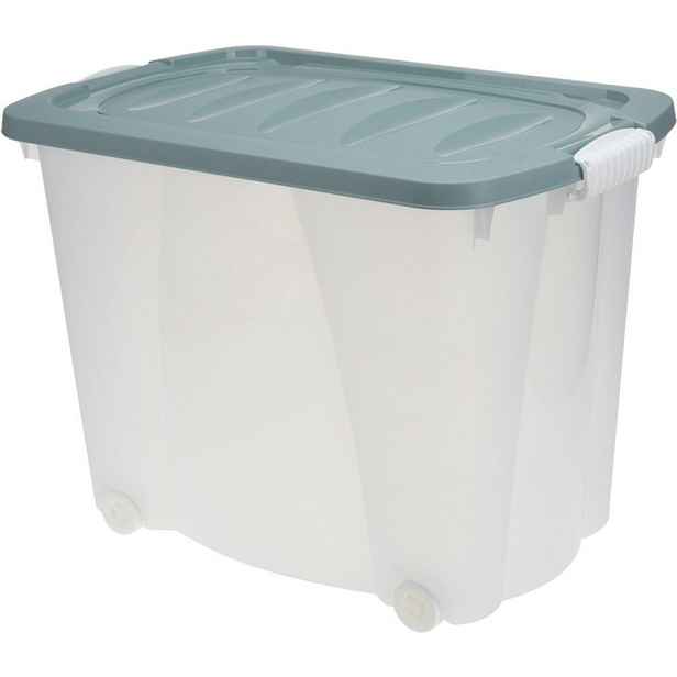 box 76,0l, 60x40x32cm, kolečka, plast