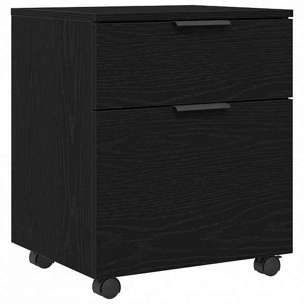 vidaXL Skříň na dokumenty Černý dub 45 x 38 x 54 cm Kompozitní dřevo