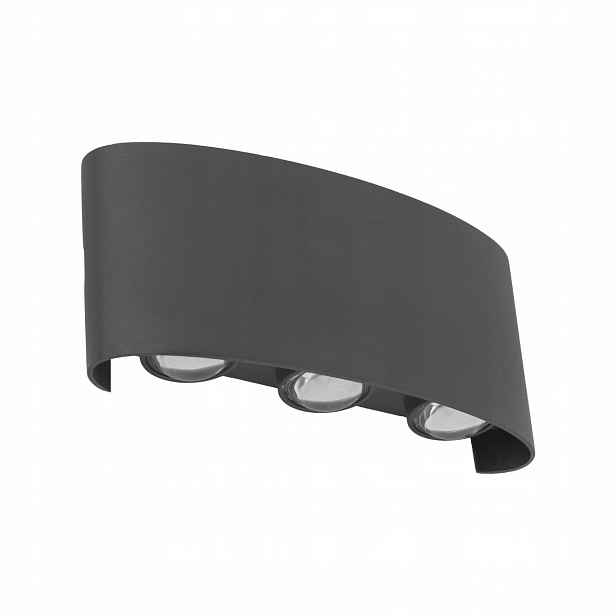 Nástěnné Led svítidlo Šedá IP54 6W Fasáda Arrow 8 cm Tk Lighting