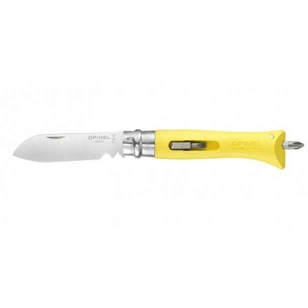 Opinel VR N°09 Inox DIY, žlutý kutilský nůž 001804
