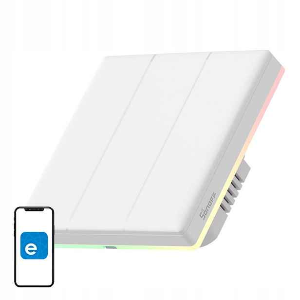 Sonoff Tx T5 3C Inteligentní Dotykový Nástěnný Vypínač Led Wifi