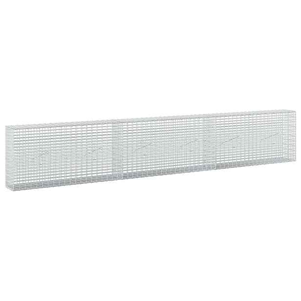 vidaXL Gabion s drátem 3,5 mm a sítem 5x2,5 cm 300x20x50 cm