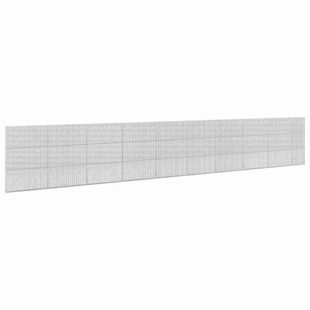 vidaXL Gabion s drátem 3,5 mm a sítem 5x2,5 cm 950x10x150 cm