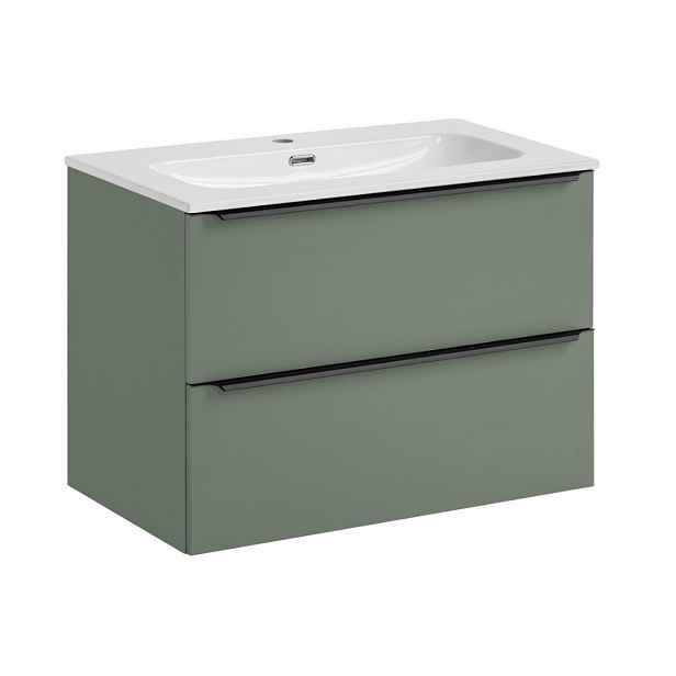 ArtCom Koupelnová skříňka s umyvadlem SOMBRA GREEN U80/1 | 80 cm