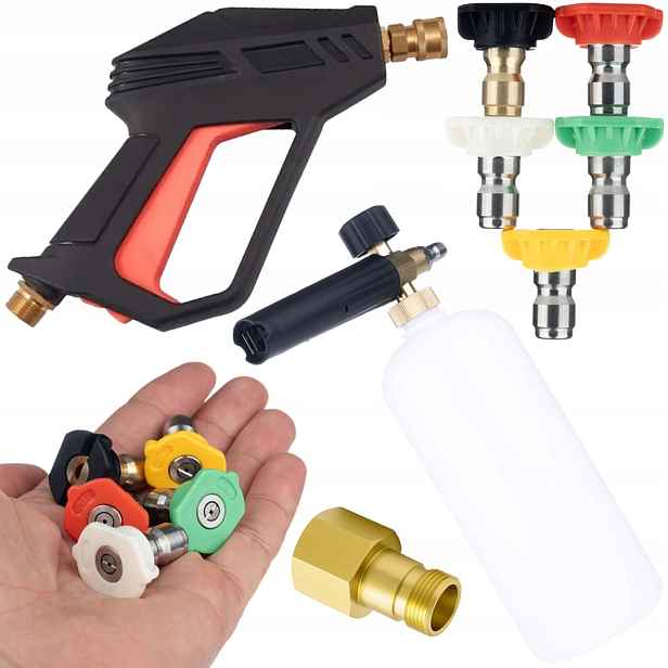 Sada Pistolí M22 275BAR Trysky 5V1 Adaptér Easy!lock Na M22 Pro Karcher