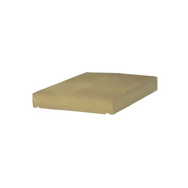 Stříška plotová hladká DITON průběžná sloupková 50 písková 500×500×55 mm