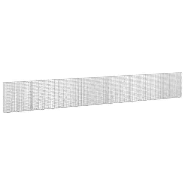 vidaXL Gabion s drátem 3,5 mm a sítem 5x2,5 cm 750x10x100 cm