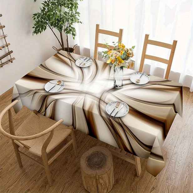 TEMU Jednoduchý a elegantní vzorovaný ubrus - Vhodný pro pikniky, kempování, svatby, oslavy, festivaly, domácí dekorace, dekorace jídelního stolu,