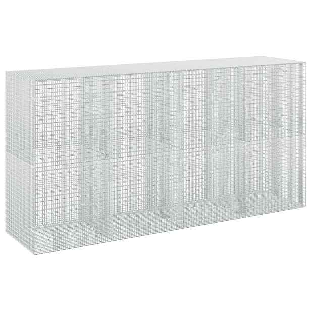 vidaXL Gabion s drátem 3,5 mm a sítem 5x2,5 cm 400x100x200 cm