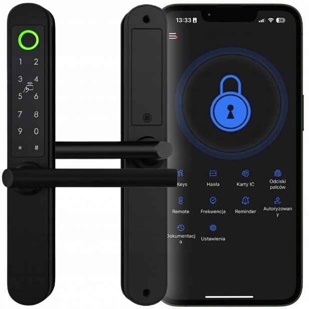 Elektronický Zámek Dveřní Klika Na Kód Šifra Otisk Prstu Ttlock Rfid