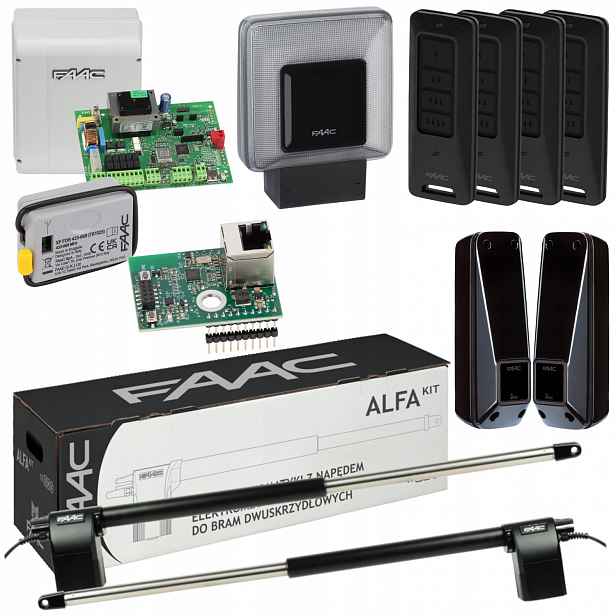 Faac Alfa+ Xwbl- WiFi Lan+ Lampa+ Pilot 4ks pohon dvoukřídlé brány
