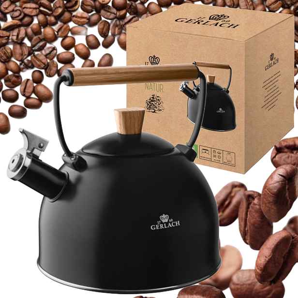 Gerlach Natur Konvice 2,5 L Černá S Píšťalkou Indukce
