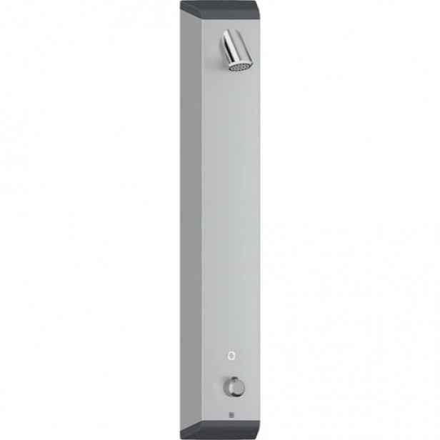 Hansa Electra sprchový panel na stěnu s tlačítkem hliník/chrom 96602009