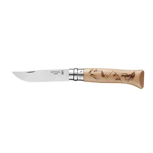 Opinel Zavírací nůž N°08, Gravure Sport Rando, 8,5 cm 002186