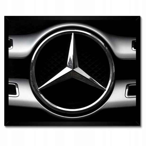 Plakáty v rámu 50x40 Mercedes Černobílé