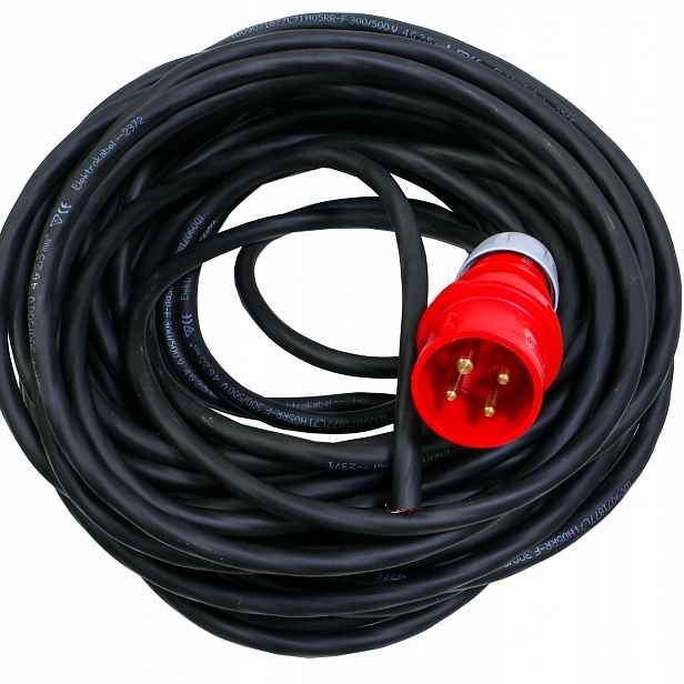 prodlužovací kabel 16A 4p silový 4x2,5 47 m