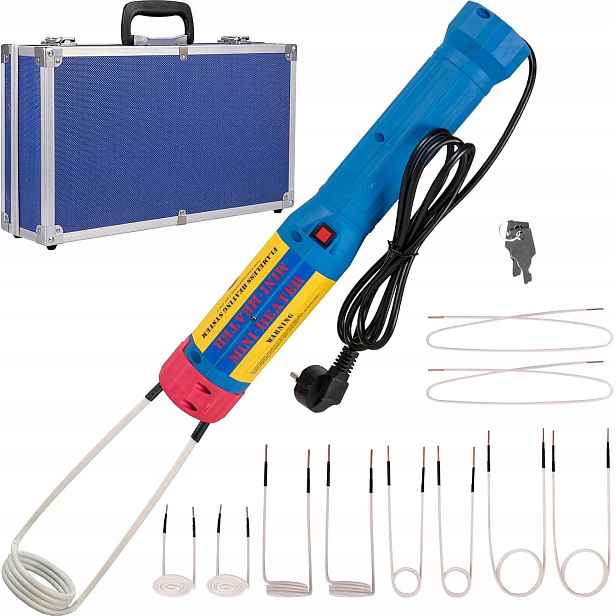 Vevor Magnetický indukční ohřev 1000 W, indukční ohřívač 10 cívek