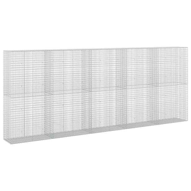 vidaXL Gabion s drátem 3,5 mm a sítem 5x2,5 cm 500x50x200 cm