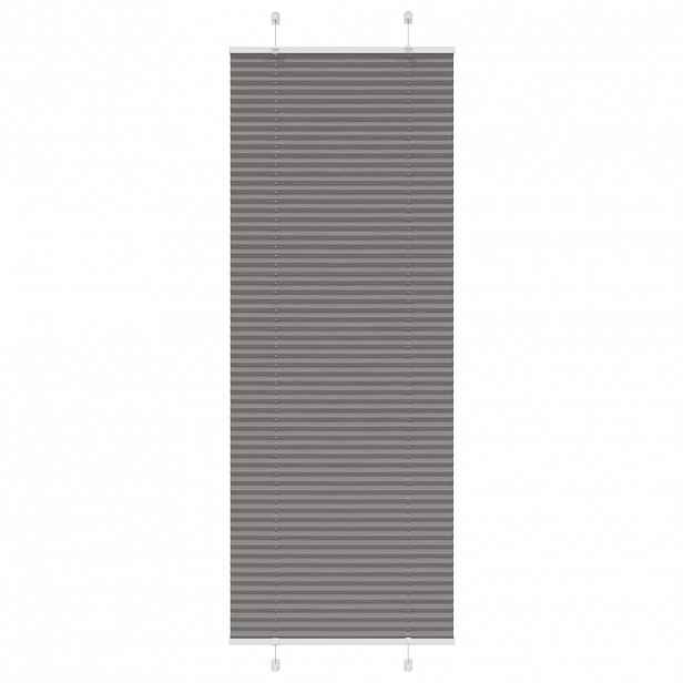 vidaXL Plisovaná roleta antracitová 75x200 cm Šířka látky 74,4 cm