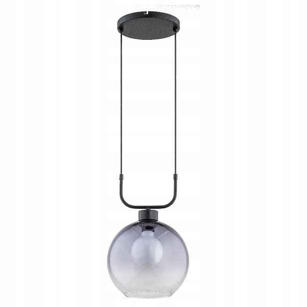 Alfa Dron závěsná lampa černá sklo barvené 1xE27 max 15W IP20