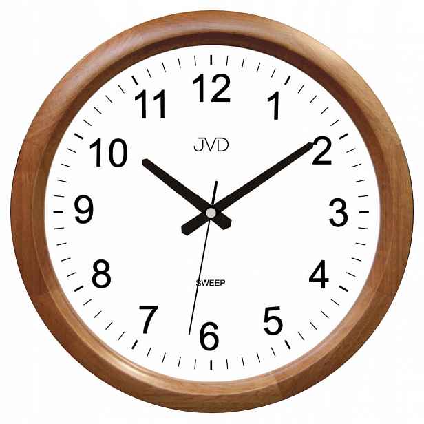Čitelné Dřevěné Tiché Nástěnné Hodiny 34 cm NS801