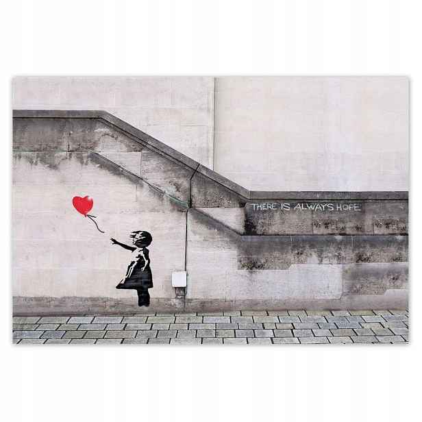 Fototapety 104x70 Banksy Dívka Balónek