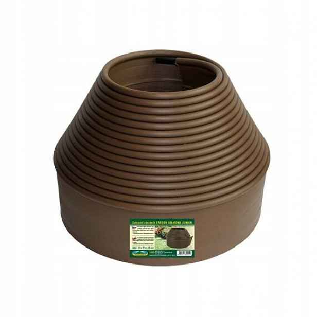 obrubník skrytý Garden Diamond Junior 12m*10cm hnědý 49043