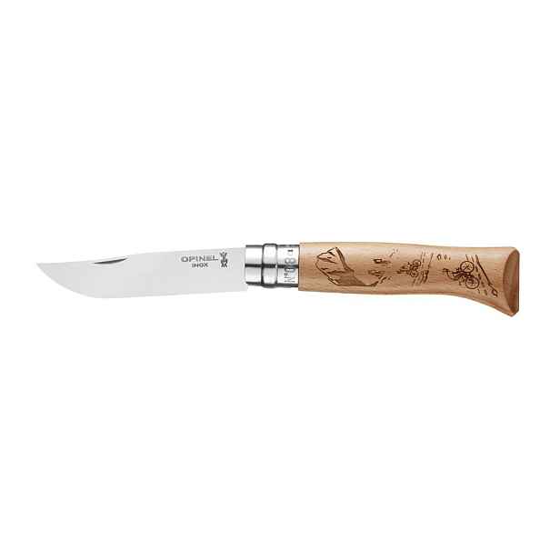 Opinel Zavírací nůž N°08, Gravure Sport Velo, 8,5 cm 002187