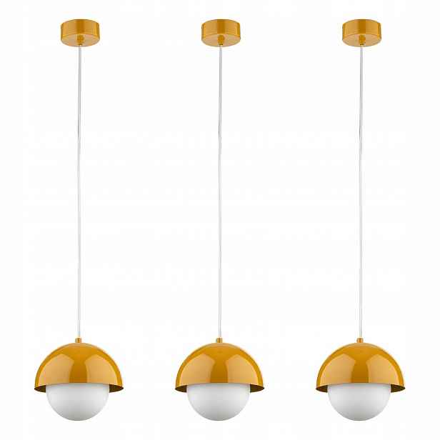Tk Lighting Sada 3x Závěsná lampa Lustr Bono Ochry 1xG9 Regulace