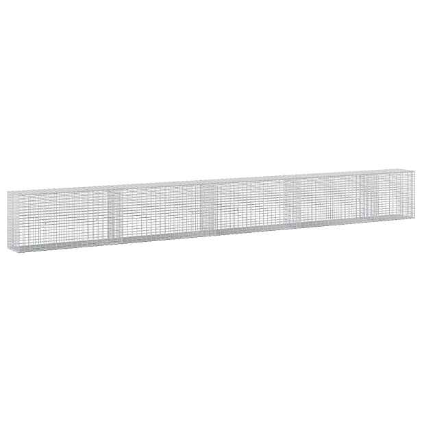 vidaXL Gabion s drátem 3,5 mm a sítem 5x2,5 cm 450x30x50 cm