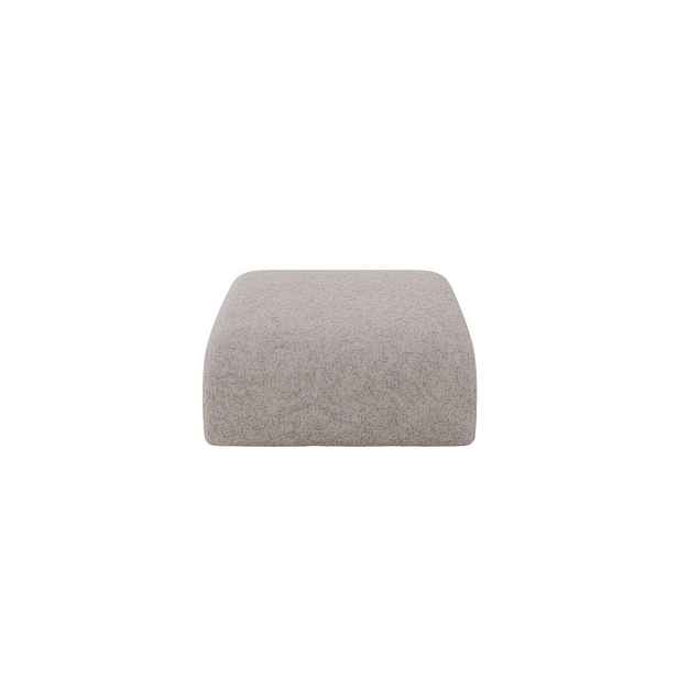 ALTDECOR MODULÁRNÍ TABURET MIRA-PUF 91x89x40 cm, světle šedý, velur