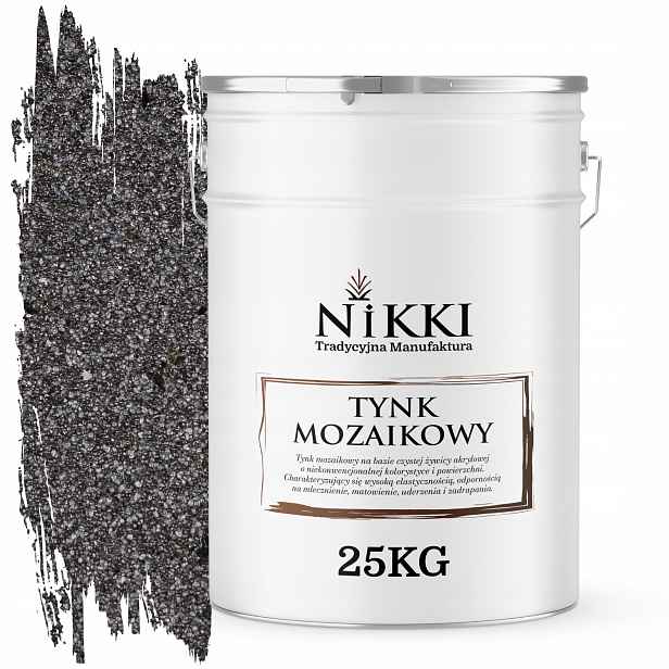 Mozaiková Pryskyřičná Omítka 25 Kg Vnitřní Vnější Šedá Tmavá Černá Slída
