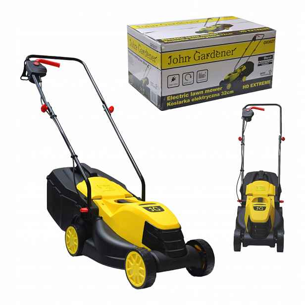 Elektrická Sekačka Na Trávy 1300 W Nůž 32 CM, Koš 30 L S Regulací G83027