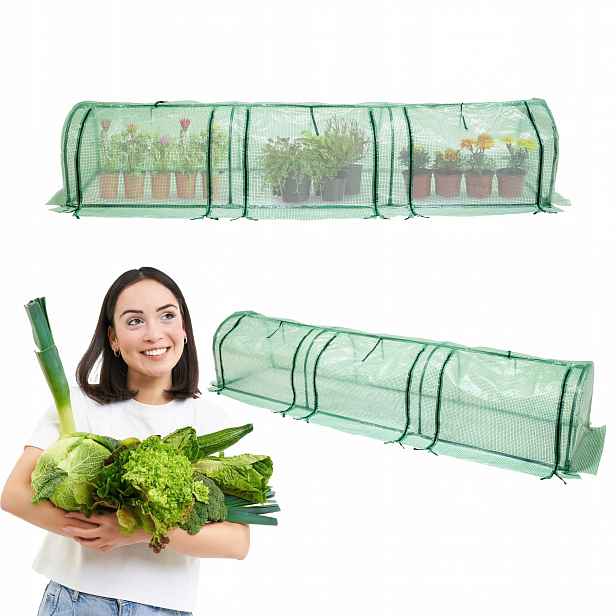 Mini zahradní skleník balkonový fóliový tunel průhledný Petito I 260x60