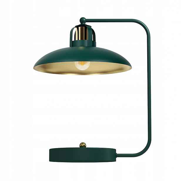 Stolní lampa Noční Stolní Milagro Felix Zelená Zlatá Kovová 1xE27 45c