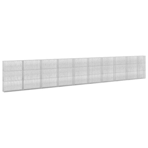 vidaXL Gabion s drátem 3,5 mm a sítem 5x2,5 cm 950x30x150 cm