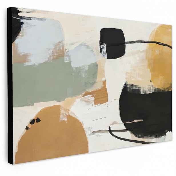 MuchoWow OBRAZ NA PLÁTNĚ Malba - abstraktní - barvy 90x60 cm