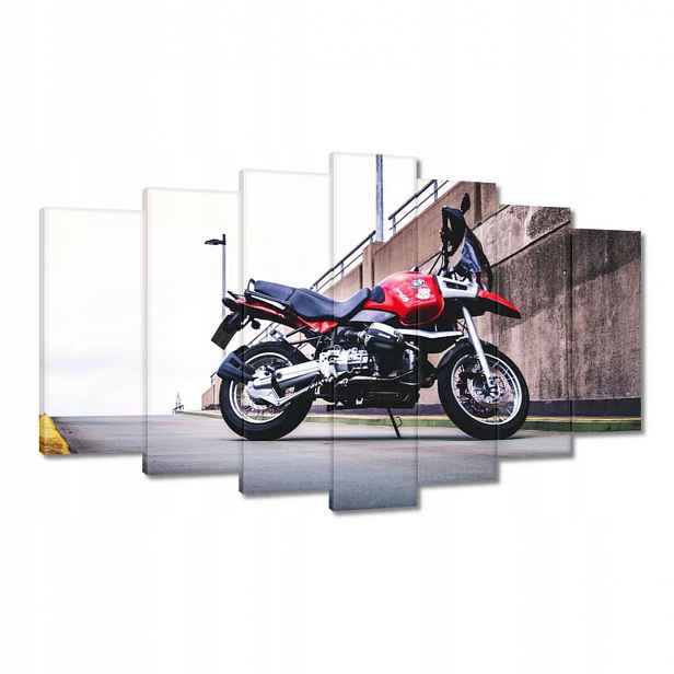 Obrazy 140x80 Červený motocykl Bmw