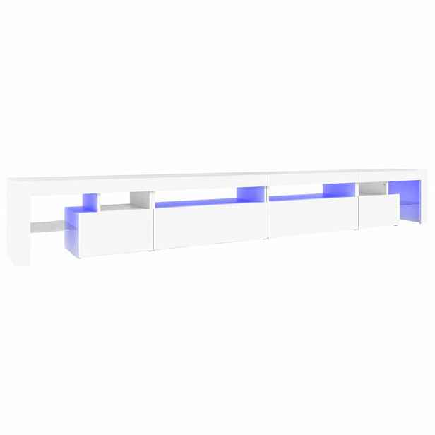 vidaXL TV skříňka s LED osvětlením bílá 290 x 36,5 x 40 cm