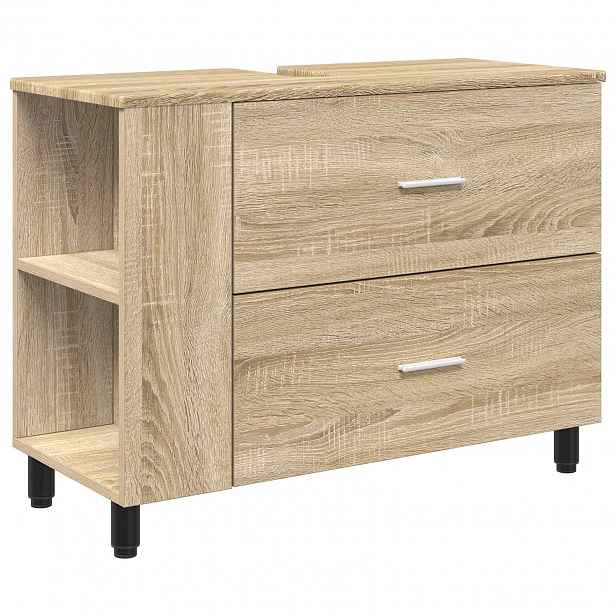 vidaXL Umývadlo do koupelny Dub sonoma 80 x 35 x 60 cm
