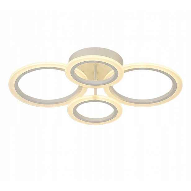 Led Stropní Lampa Stropní Svítidlo 4 Ring 64W Rgb Dálkový Ovladač Moderní Vargo DL1104