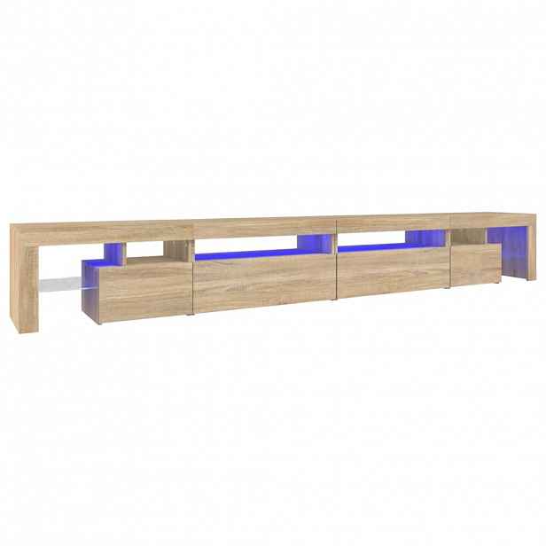 vidaXL TV skříňka s LED osvětlením sonoma dub 290 x 36,5 x 40 cm