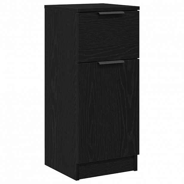 vidaXL Servírovací skříň Černý dub 30 x 30 x 70 cm Kompozitní dřevo