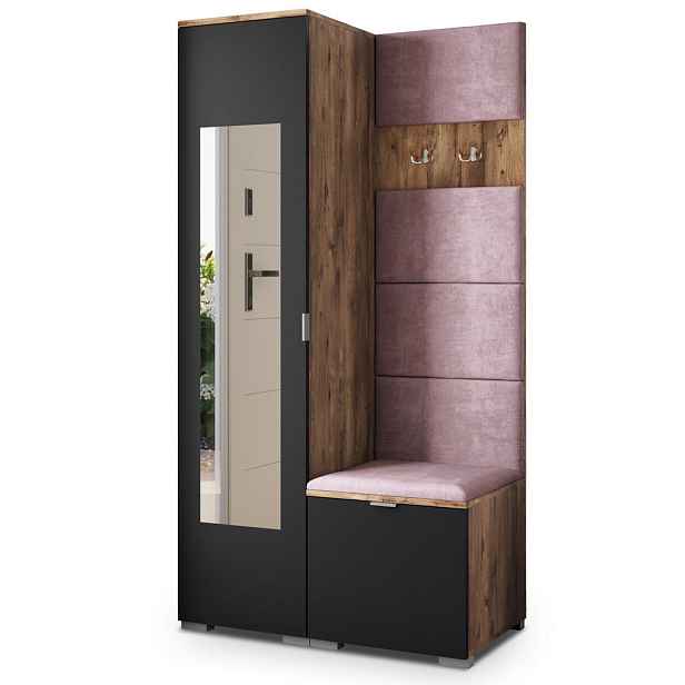 MASSENO MODERNÍ PŘEDSÍŇOVÁ SESTAVA VIRA, 95/181/51 cm, dub Lefkas