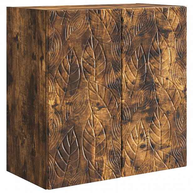vidaXL Nástěnná skříň 59 x 31 x 60 cm Kompozitní dřevo Kouřový dub