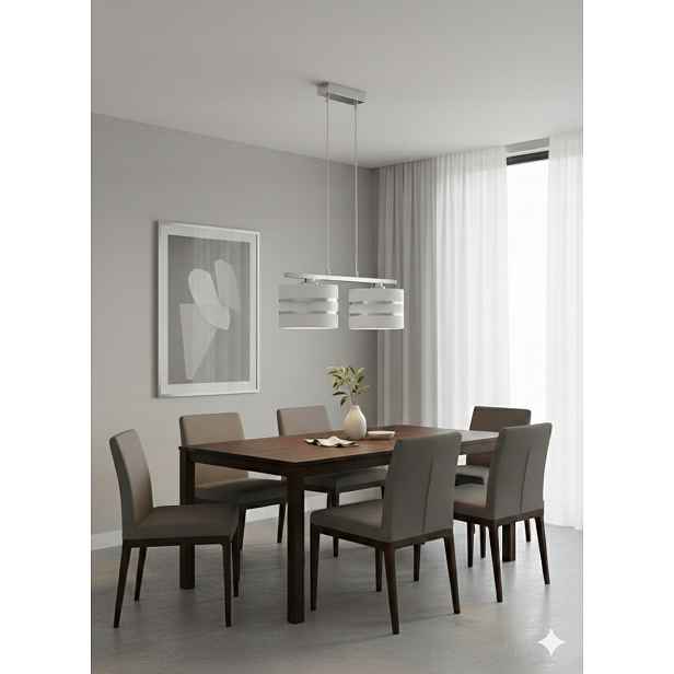 Euro-Lamp Závěsná lampa Ab Silver 2 bílá 2x60W Výrobce