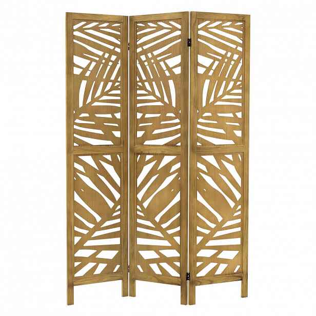 ML-DESIGN PARAVENT 3dílný Kyoto 170x121 cm přírodní ze dřeva