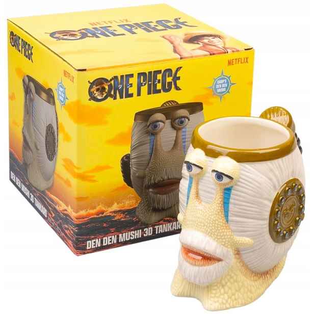 Pivní Sklenice Hrnek One Piece Netflix Slimák Den Den Mushi Licence 800ML